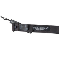 Dolce & Gabbana Dolce & Gabbana Dark Gray Silk Adjustable Neck Men Papillon Bow Men's Tie