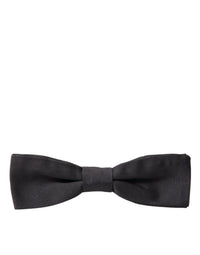 Dolce & Gabbana Dolce & Gabbana Dark Gray Silk Adjustable Neck Men Papillon Bow Men's Tie