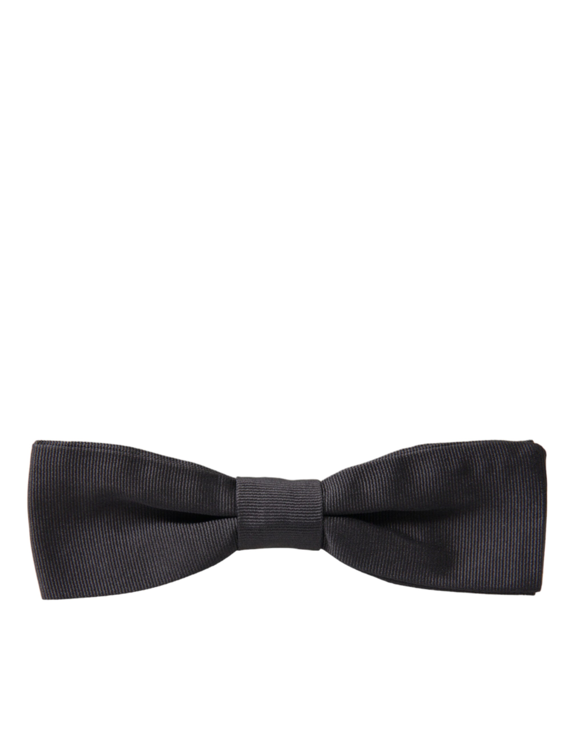 Dolce & Gabbana Dolce & Gabbana Dark Gray Silk Adjustable Neck Men Papillon Bow Men's Tie