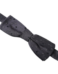 Dolce & Gabbana Dolce & Gabbana Blue Polka Dot Silk Adjustable Neck Men Papillon Bow Men's Tie