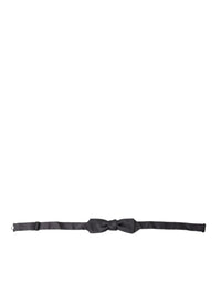 Dolce & Gabbana Dolce & Gabbana Dark Gray Silk Adjustable Neck Men Papillon Bow Men's Tie