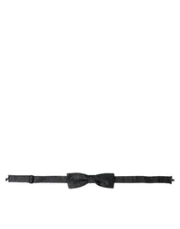 Dolce & Gabbana Dolce & Gabbana Gray Polka Dot Silk Adjustable Neck Men Papillon Bow Men's Tie