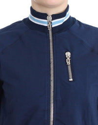 John Galliano Blue zip cotton Women's cardigan