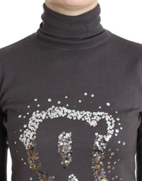 John Galliano Brown turtleneck cotton Women's sweater
