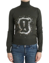 John Galliano Green wool turtleneck Women's sweater