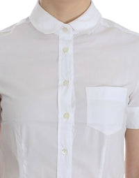 John Galliano White Cotton Shirt Women's Top