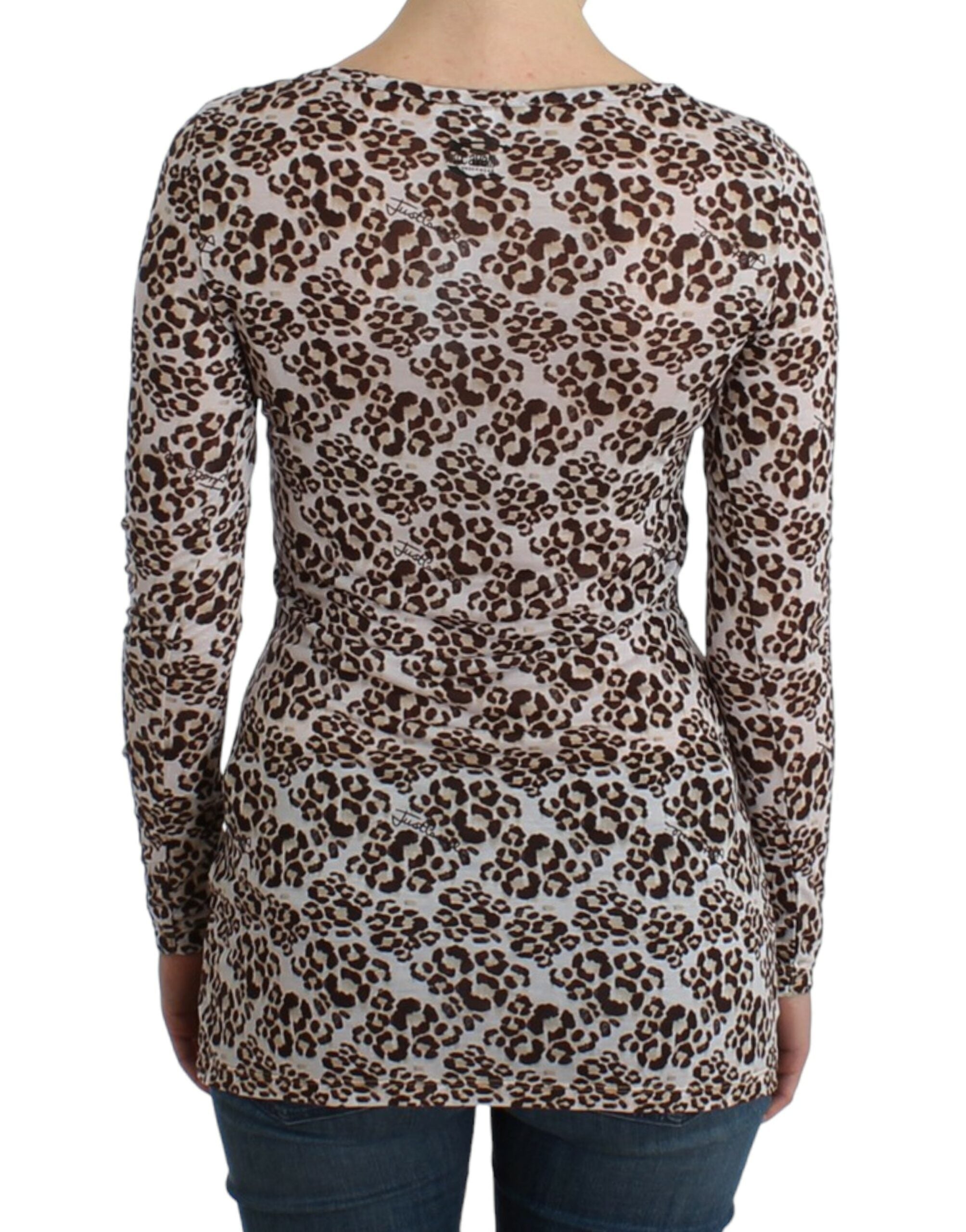 Cavalli Brown longsleeved lace Women's top