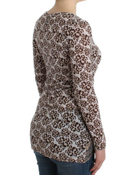 Cavalli Brown longsleeved lace Women's top