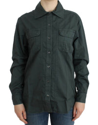 Cavalli Gray button down Women's shirt