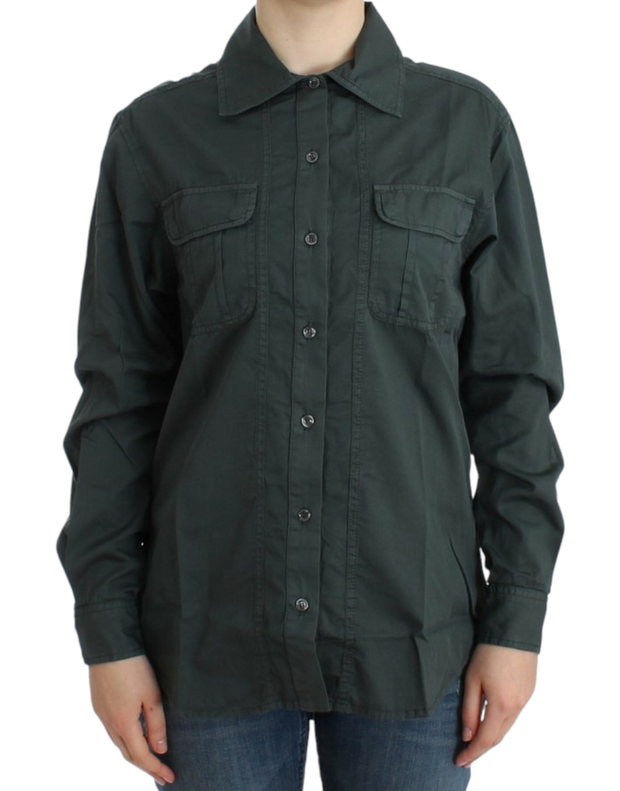 Cavalli Gray button down Women's shirt