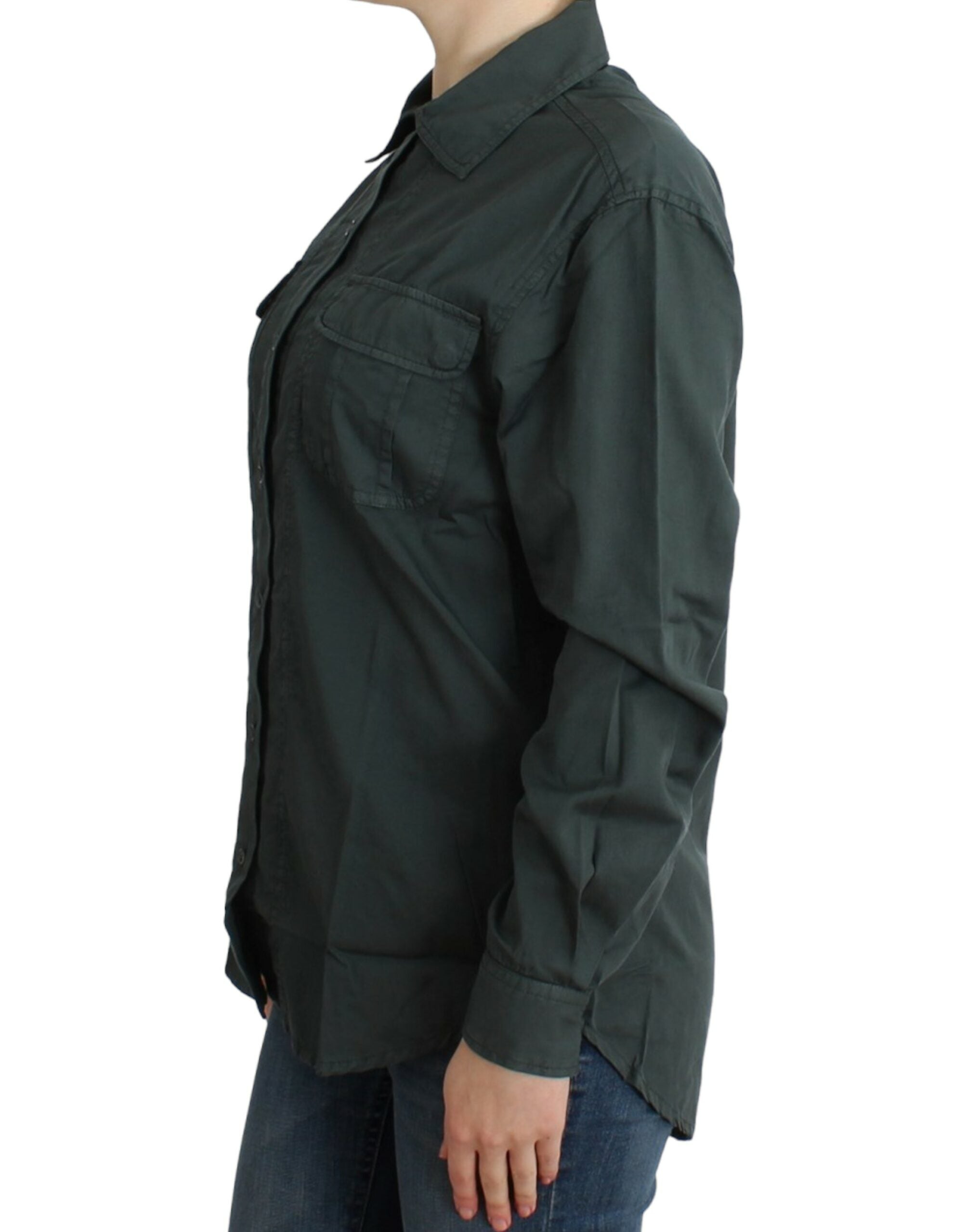 Cavalli Gray button down Women's shirt