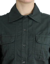 Cavalli Gray button down Women's shirt