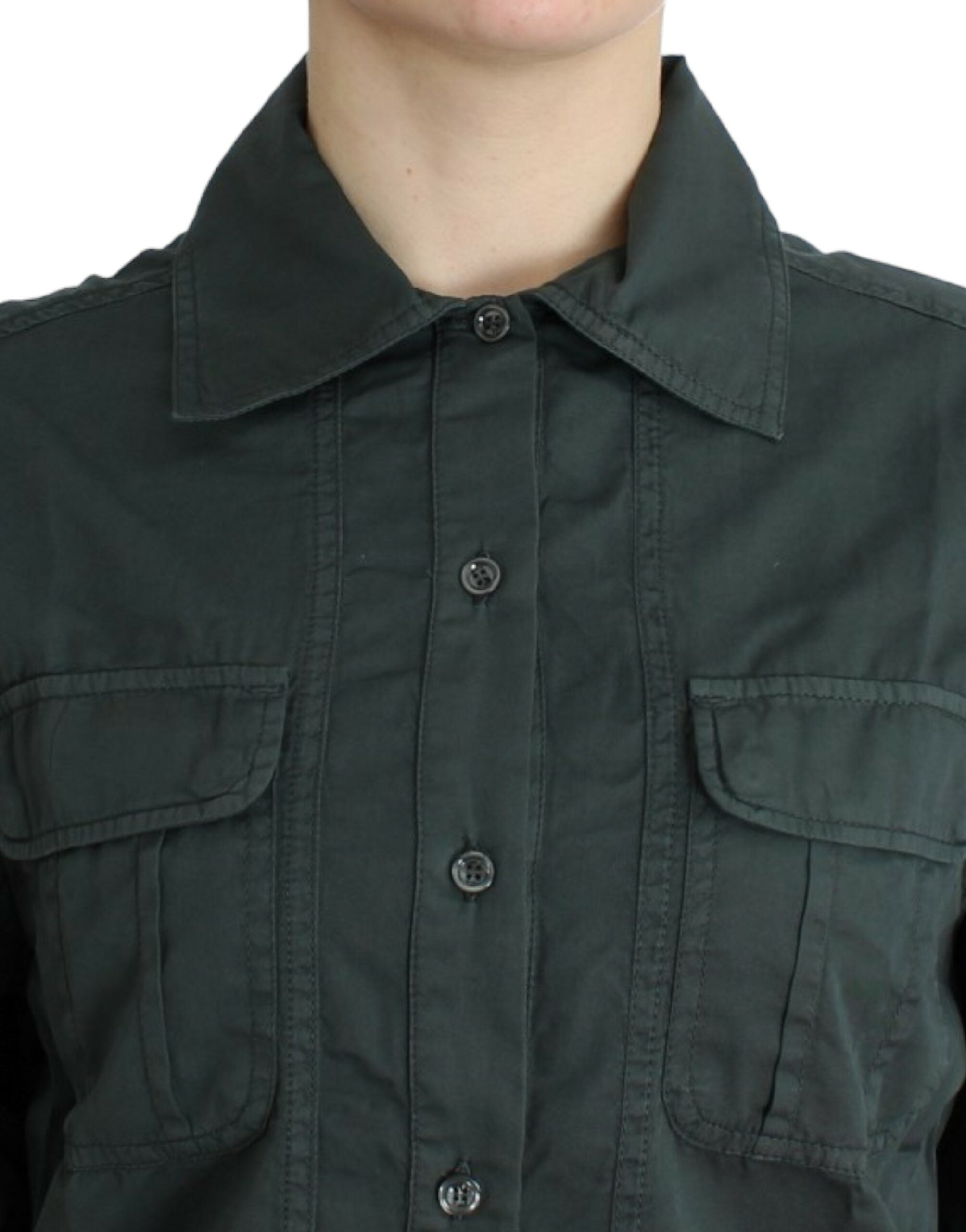 Cavalli Gray button down Women's shirt