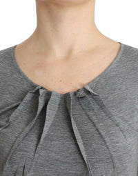 Cavalli Gray 3/4 sleeves jumper Women's top