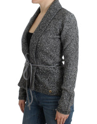 Cavalli Cavalli Gray wool knitted Women's cardigan