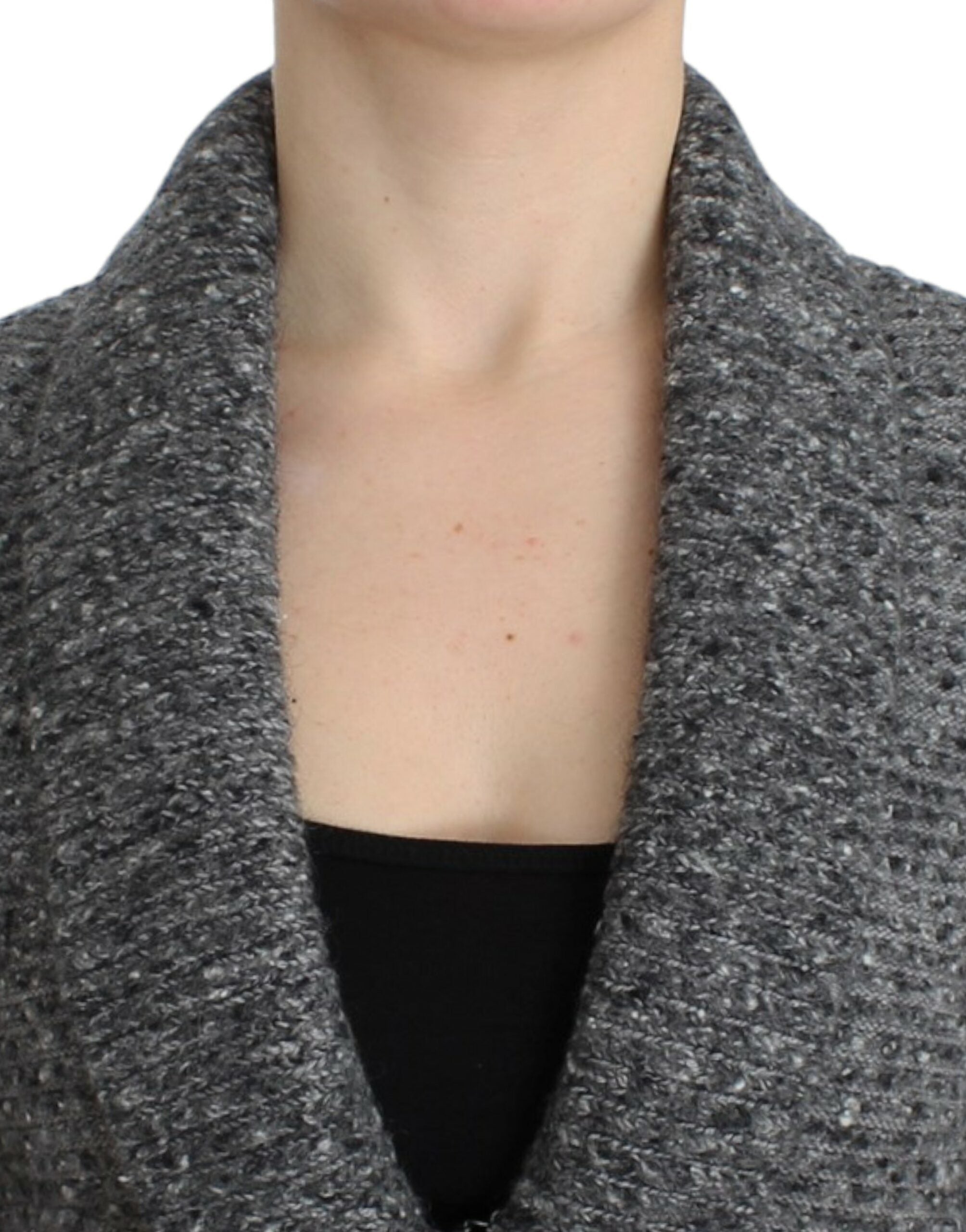 Cavalli Cavalli Gray wool knitted Women's cardigan