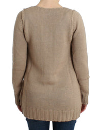 Cavalli Beige knitted wool Women's sweater