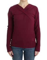 Cavalli Purple knitted wool Women's sweater