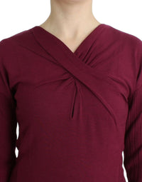 Cavalli Purple knitted wool Women's sweater