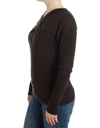 Cavalli Brown knitted wool Women's sweater