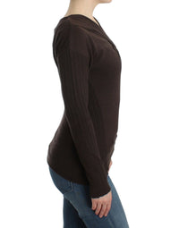 Cavalli Brown knitted wool Women's sweater