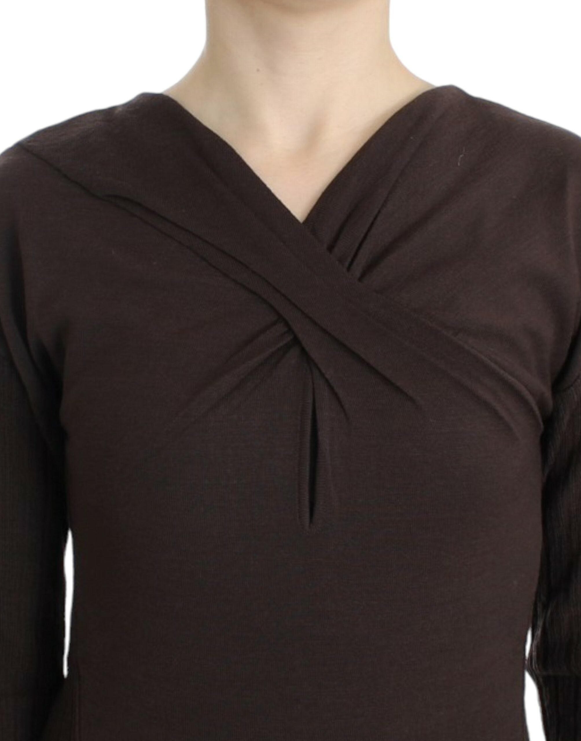 Cavalli Brown knitted wool Women's sweater