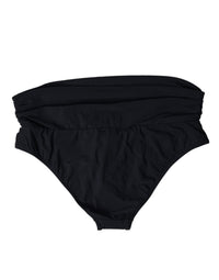 Dolce & Gabbana Dolce & Gabbana Black Nylon Stretch Swimwear Slip Bottom Women's Bikini