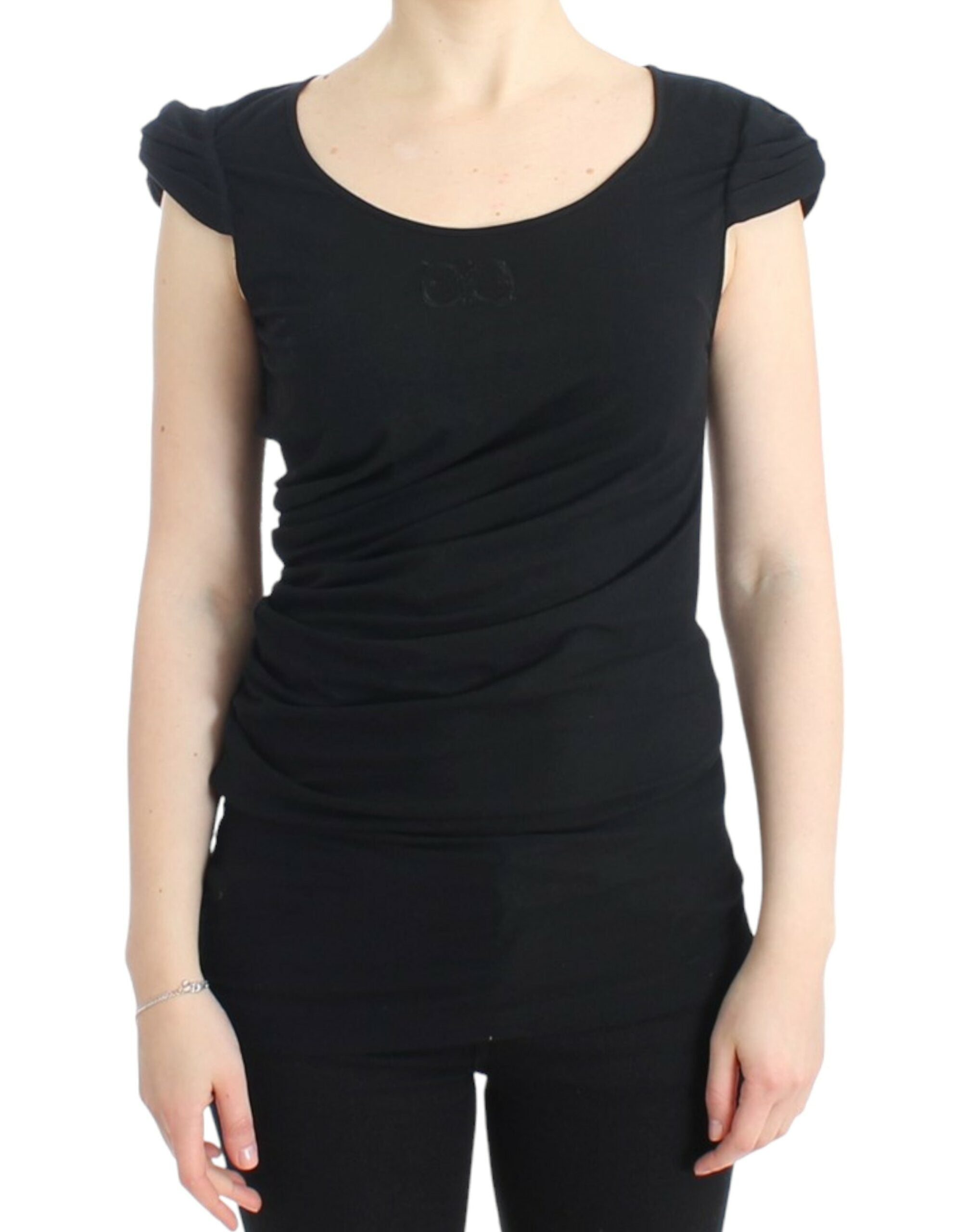 Cavalli Black Cotton Women's Top