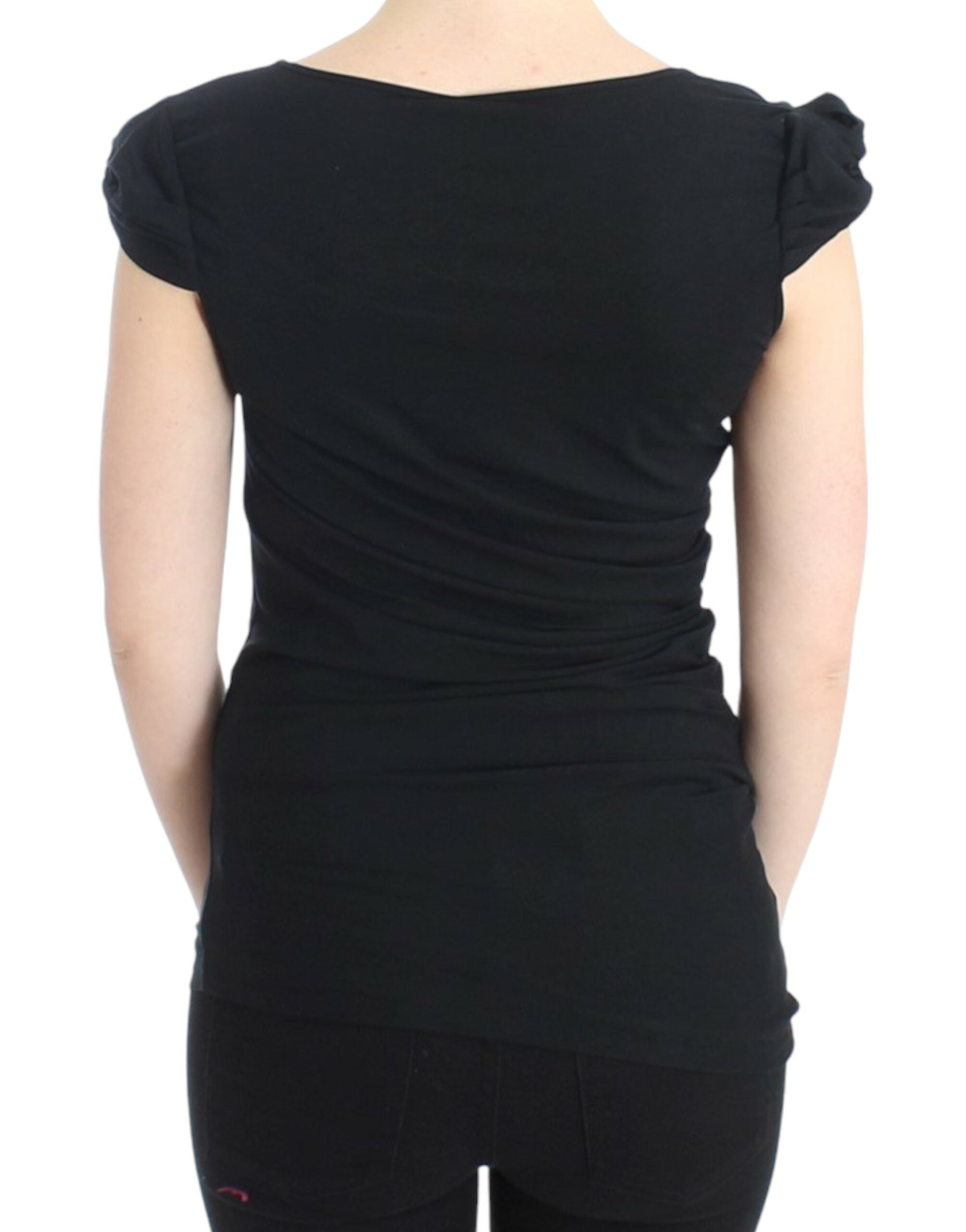 Cavalli Black Cotton Women's Top