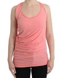 Cavalli Pink cotton tank Women's top