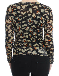 Cavalli Multicolor v-neck wool Women's jumper