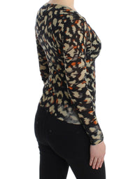 Cavalli Multicolor v-neck wool Women's jumper