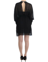 Cavalli Black long sleeve silk Women's dress