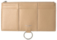 Dolce & Gabbana Dolce & Gabbana Beige Leather Shoulder Cardholder Shoulder Strap Women's Wallet