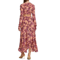A.L.C. Women's Mona Dress, Coral/Iris/Multi