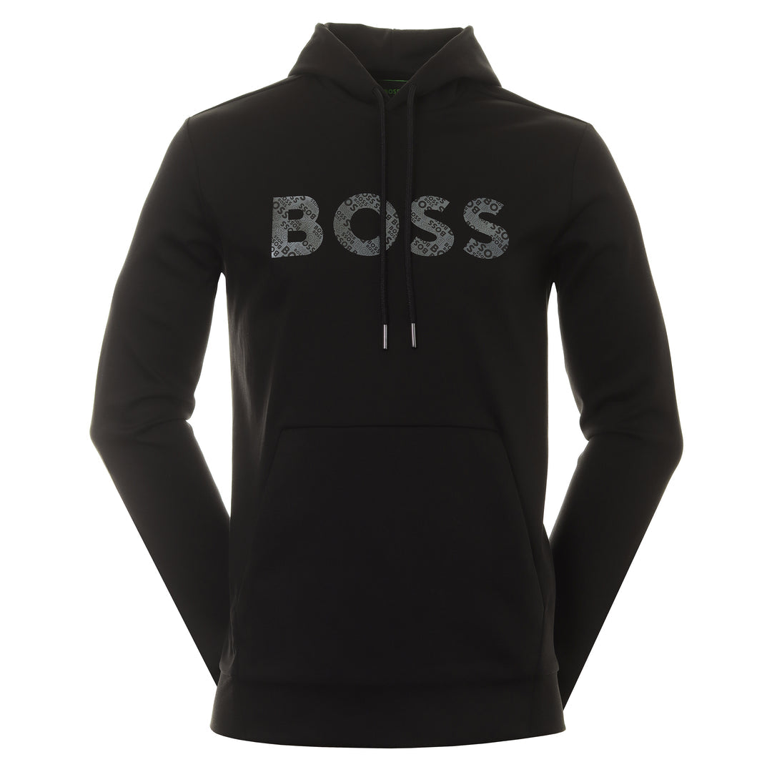 Hugo Boss Black Soddy Mirror Logo Hoodie Sweatshirt