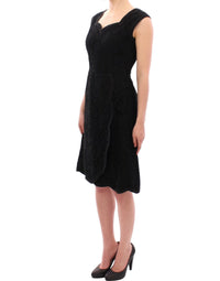 Dolce & Gabbana Black floral lace sicily runway Women's dress