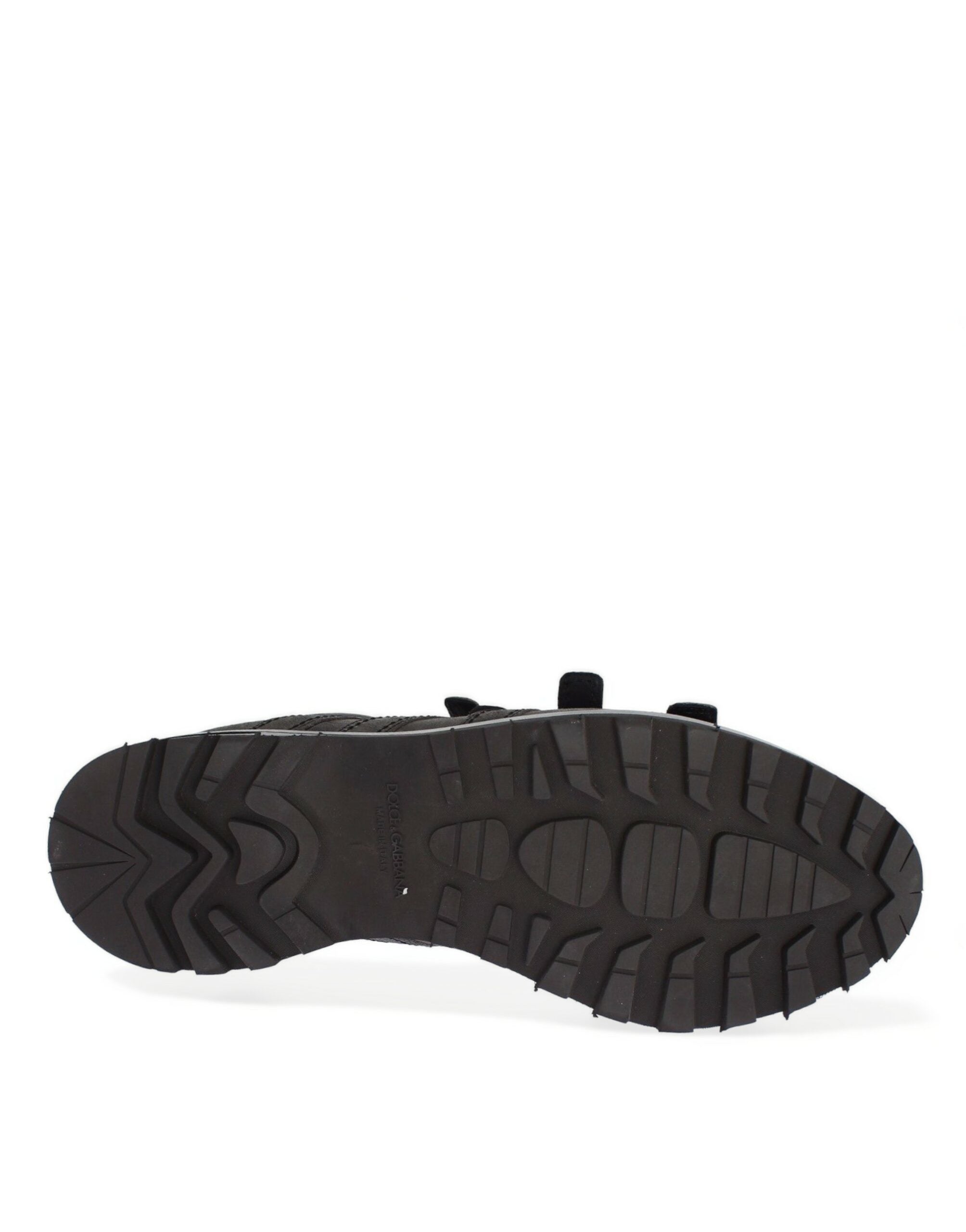 Dolce & Gabbana Dolce & Gabbana Gray Leather Ankle Strap Shoes Men's Boots
