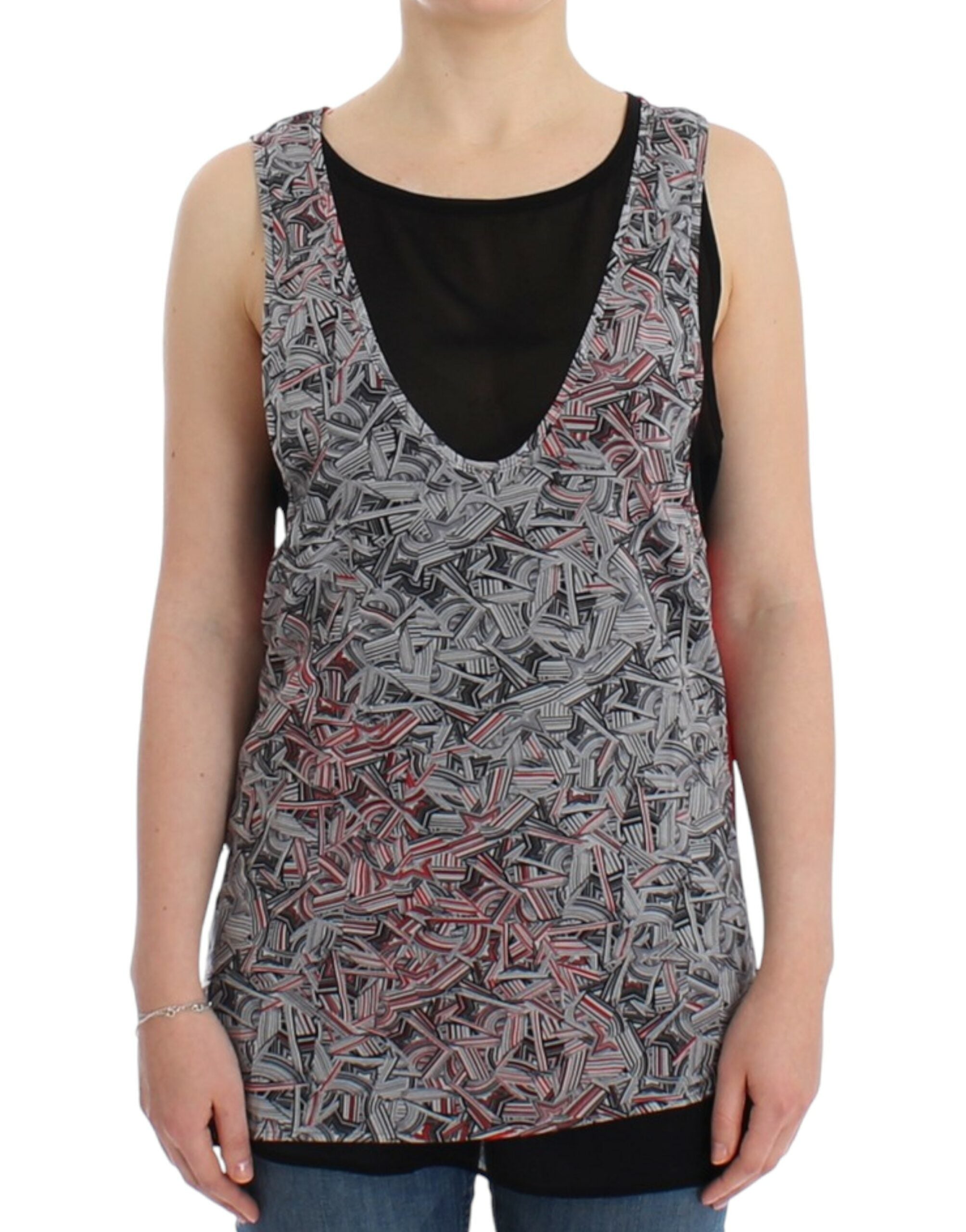 Costume National Black sleeveless Women's top