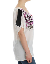 Costume National White motive print Women's blouse