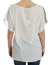 Costume National White motive print Women's blouse