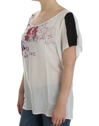 Costume National White motive print Women's blouse