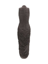 Magda Butrym Women Draped High-Neck Midi Dress