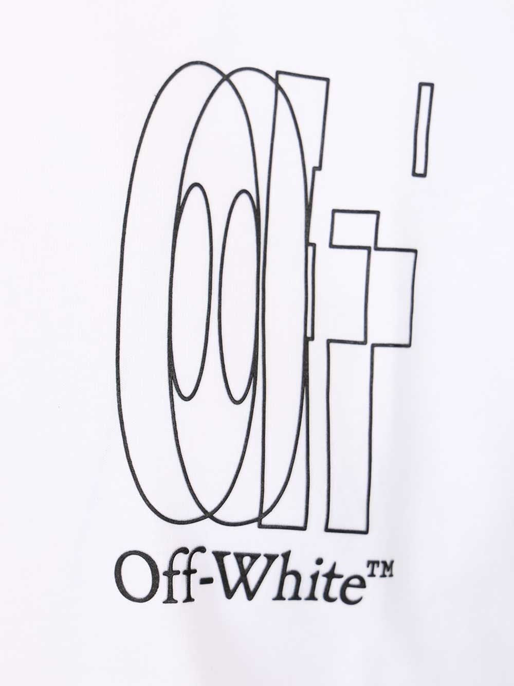 Off-White Men Outline Double Arrow Slim T-Shirt