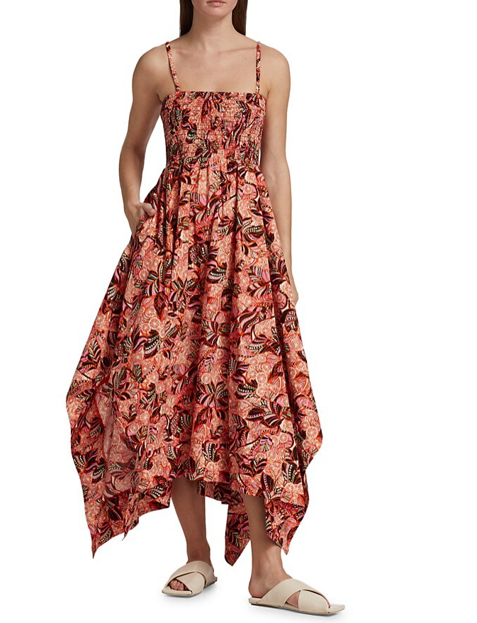 A.L.C. Women's Adriana Dress, Orange/Rose Multi