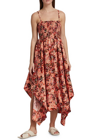 A.L.C. Women's Adriana Dress, Orange/Rose Multi