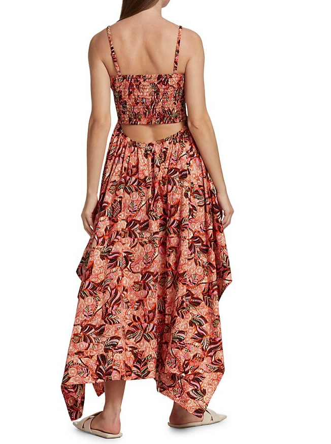 A.L.C. Women's Adriana Dress, Orange/Rose Multi
