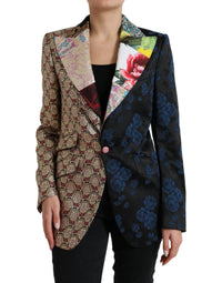 Dolce & Gabbana Dolce & Gabbana Multicolor Floral Patchwork Jacquard Women's Jacket