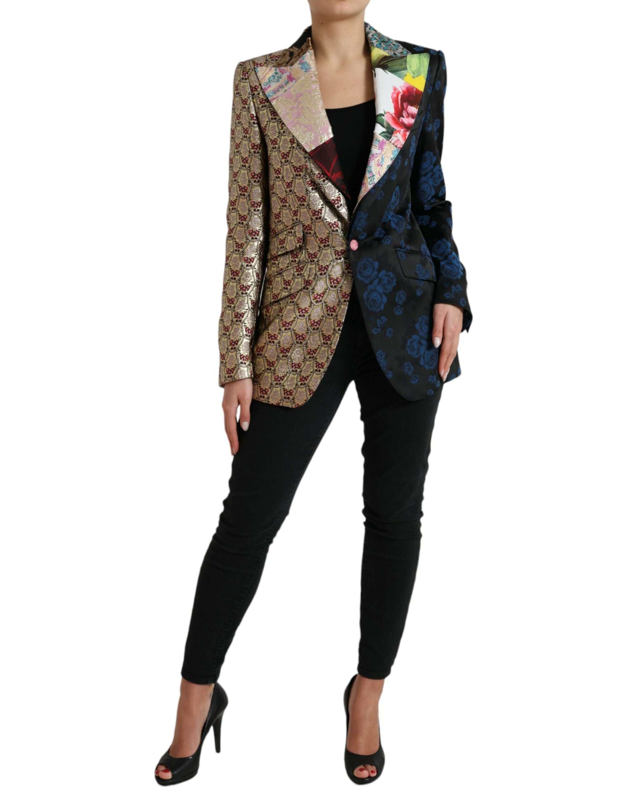 Dolce & Gabbana Multicolor Floral Patchwork Jacquard Women's