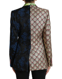 Dolce & Gabbana Dolce & Gabbana Multicolor Floral Patchwork Jacquard Women's Jacket